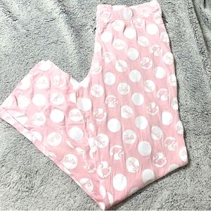 Pink and White Barbie Pajamas - Sz L